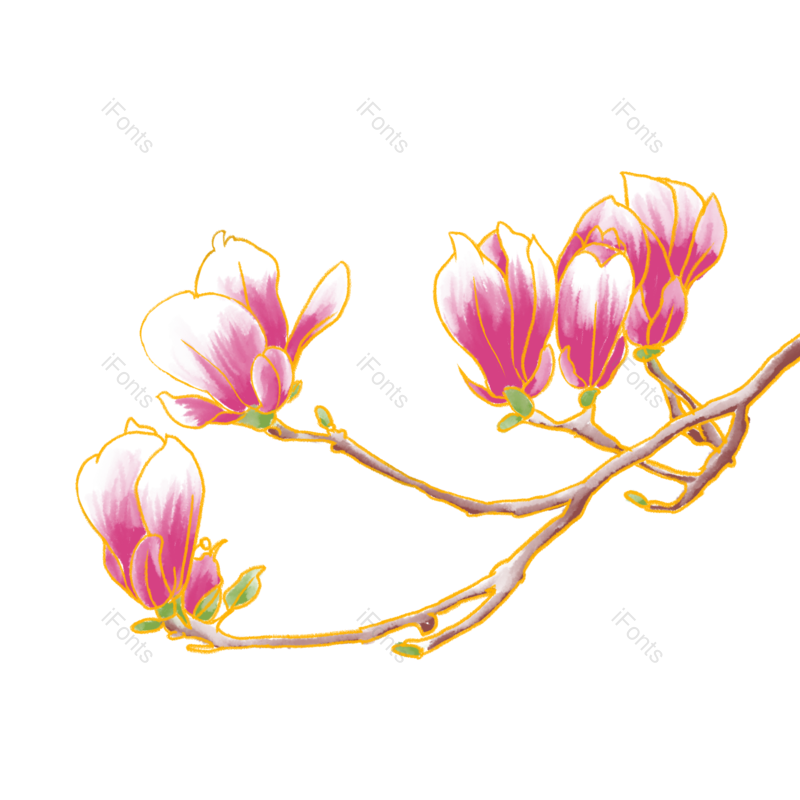 花卉图片,水彩元素,春天PNG,免抠素材